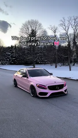 Cars >>>> #fyp #c43 #pink #mercedesbenz #foryou #amg #carsoftiktok #benz #ladydriven 