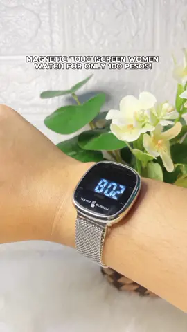 Touch screen Magnetic women watch ⌚ For Only 100 pesos✨ #magneticwatch #touchscreenwatch #watchforwomen #ledwatch #fashionwatch 