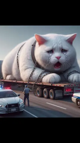 poor cat eats too much and becomes giant 🥺#cutecats #catsoftiktok #cats #cat #fyp #funnycats #cutecat #catlover #kitten #catlovers 