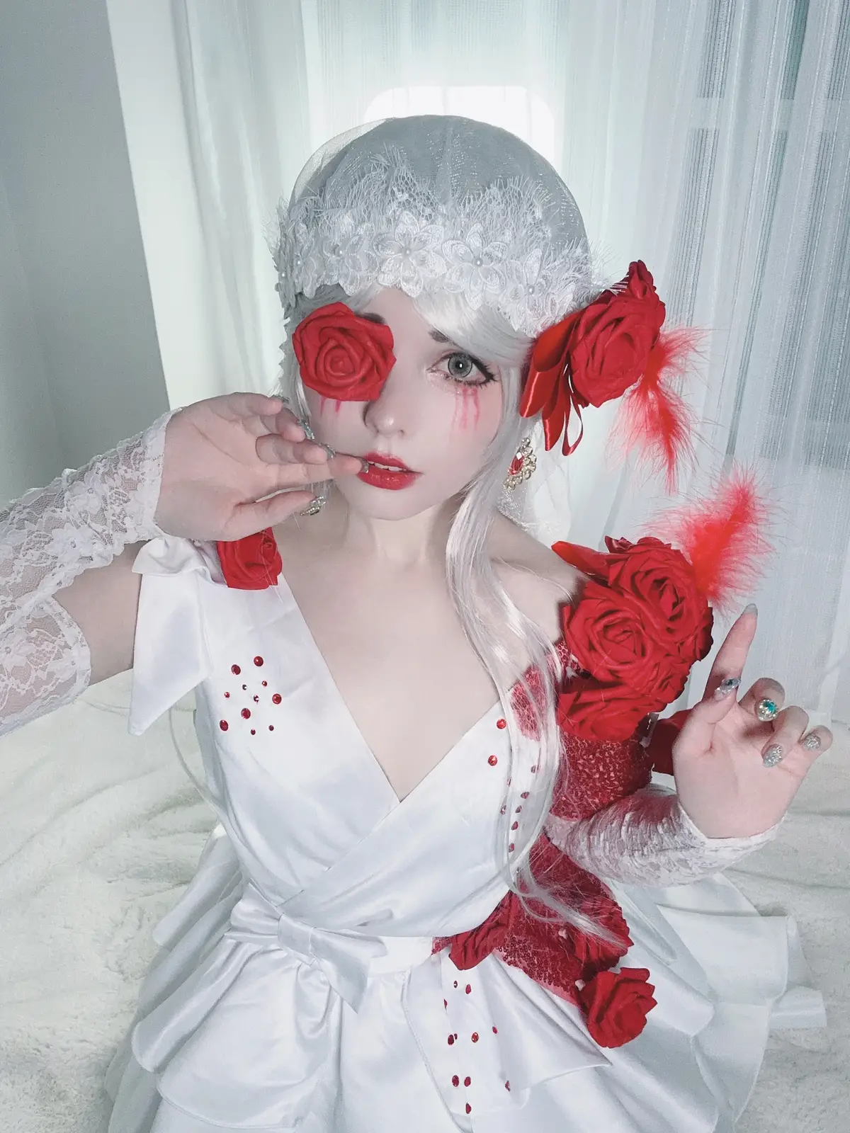 スカーレットの新婦🥀このコスプレどう？  #第五人格 #identityv #第五フェス #記憶の灰燼 #pr 