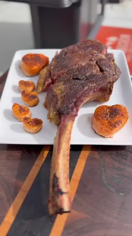 Smoked Surf and Turf with a little romantic twist on prepping some heart shaped salmon pieces paired with a Tomahawk Steak #steakdinner #surfandturf #DinnerIdeas #steakrecipe #salmonrecipe #salmon #kendrickbbq #ramsayreacts @Traeger Grills @Gordon Ramsay @MEATER 