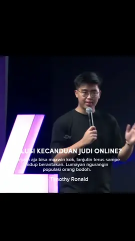 JUDI ONLINE GAK CUMA NGERUGIIN DIRI SENDIRI TAPI JUGA NEGARA, KARENA UANG YANG SEHARUSNYA BERPUTAR DI DALAM NEGERI MALAH DIBUANG KELUAR MELALUI PERMAINAN YANG SUDAH DI SETTING.  #timothyronald #motivation  #4upage #fyp #trending  #viral 