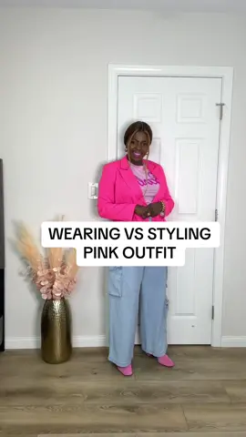 Wearing VS Styling:Pink Edition💓 When i saw this pink boot i didn’t think twice because pink is such a versatile color and if styled properly you can wear it with other colors on the color wheel✅ Styled this barbie t-shirt with a baggie denim🤩Paired with another shade of pink blazer and a touch of white.Love it👌🏼 How much do you like this barbie look and Will you be sharing this outfit with your friends??? OUTFIT DETAILS ⭐️Baggie Denim: @target  @targetstyle  ⭐️Pink Boot: @nordstromrack  ⭐️Barbie Shirt: (Content Gift from Hubby😂) ⭐️Blazer: @shein_us  ⭐️Lipstain: @maccosmeticsusa   #barbielook #stylediary #reelsinstagram #ootdfash  Wow,explore page,ootd post,ootd,ootd inspiration,ootd share,ootd style,ootd fash,ootd fashion,outfit of the day,black girl fashion,reels, style diary,style blogger,explore,style inspo,editorial,amazing,fashion style,fashion district,style look book,black girl style.