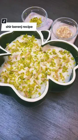 shir berenj recipe step by step 😋 #food #Foodie #foodtiktok #foodreview #foodasmr #viral #viral_video #viraltiktok #fyp #yummy #foryou #shirberenj #sherbert #ricepudding #afghansweets #afghandessert #afghantiktok #afghanfood #officialshabana 