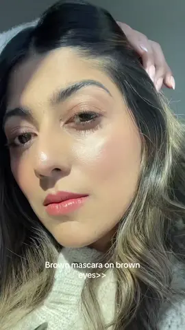 Brown mascara 🤌🏻 #everydaymakeup #browntiktok #brownskin #browngirl #pakistani #indian #indianskincare #indianskin 