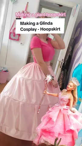Just finished my hoopskirt/crinoline for my Glinda cosplay (from the @wickedmovie ) It's so cute, I love it 💞 Hi, I'm Glin 💖 I'm a full time cosplayer / cosmaker passionate about magical and nostalgic cosplays,  performing on stage, and everything sewing related! Follow for more content like this💖 #cosplayer #cosmaker #crinoline #wip #hoopskirt #glinda #arianagrande #wickedmovie 