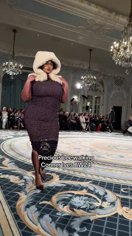 Precious Lee walks @Conner Ives AW24 ✨ #DazedFashionTV #TikTokFashion #LFW #Runway #PreciousLee #ConnerIves