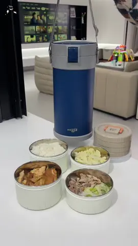 Bộ hộp cơm giữ nhiệt 1.4L/2.3L/2.9L Cách nhiệt chân không Giữ ấm từ 8 đến 12 tiếng kèm 1 bộ muỗng Đũa XR ZKTG!  #giadungthongminh #dogiadung #giadungtienich #giadungtrungquoc #giadung #thegioigiadung #hopcomgiunhiet 