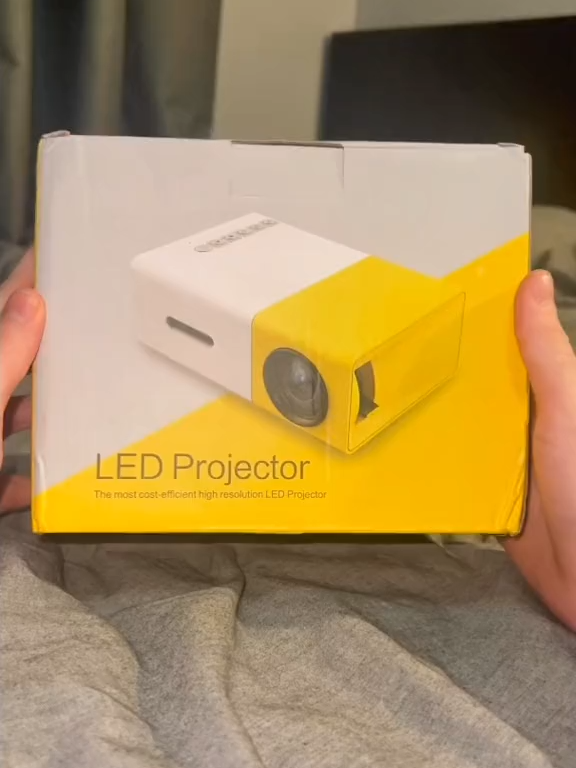 LED PROJECTOR️ FREE SHIPPING25% OFF NOW #fyp #projector #led #yellow #tv #netflixnchill