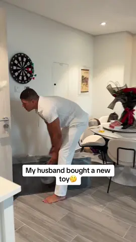 Adult life consists of fulfilling childhood dreams😅 he’s always wanted one!  #husbandwife #couplegoals 