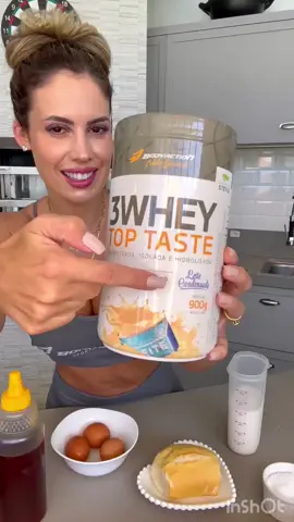 Receita de pudim proteico com o nosso Whey de leite condensado #fyp #bodyactionoficial #bodyaction #gym #fy #academia #Fitness #wheyprotein 