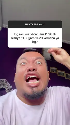 Perkara dua menit nggak bales chat