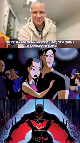 Diretor: vem aqui dublar uma voz de fundo, coisa simples. Felipe Grinnan:deixa comigo. #batman #batmanbeyond #dublagem #dc #dublagemviva #felipegrinnan #edit 