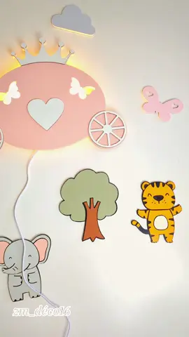 ديكورات خشبية لتزيين غرفة أطفالك سهلة اللسق على الجدار و التوصيل لجميع الولايات و الدفع عند الإستلام 