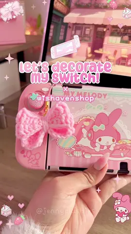 ⋆𐙚 Decorate my Switch with me! 💗 Ahhh I am soooo in love with these My Melody themed nintendo switch accessories! My switch was long overdue for a new makeover!🌷Thank you so much @WishavenOfficial for kindly gifting me these goodies! <3 #kawaiicrochet #coquette #coquetteaesthetic #coquettecrochet #switchaccessories 
