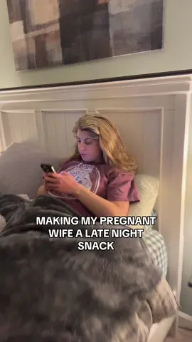 #husband #wife #married #pregnant #parents #momanddad #8months #8monthspregnant #latenightsnack 