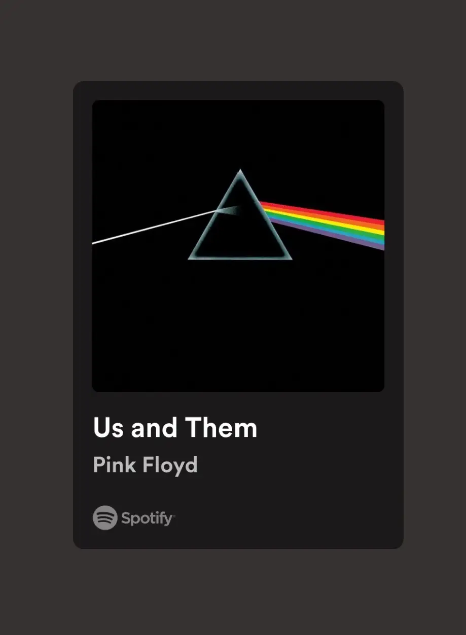 Us and Them - Pink Floyd  #usandthem #pinkfloyd #darksideofthemoon #dsotm #70smusic #connectionsthroughmusic 