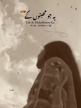Yeh Jo Muhabbaton ke 🥺❤️‍🩹💔...!!! . . #foryoupage #fyp #lyrics #sad #brokenheart #aesthetic #rashull11 #tiktok #video #fypシ #fypシ゚viral #capcut #unfrezzmyaccount 
