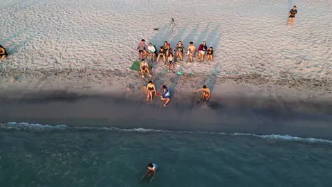 Anawangin Cove Zambales family outing #fyp #dronevideo #djidroneshot 