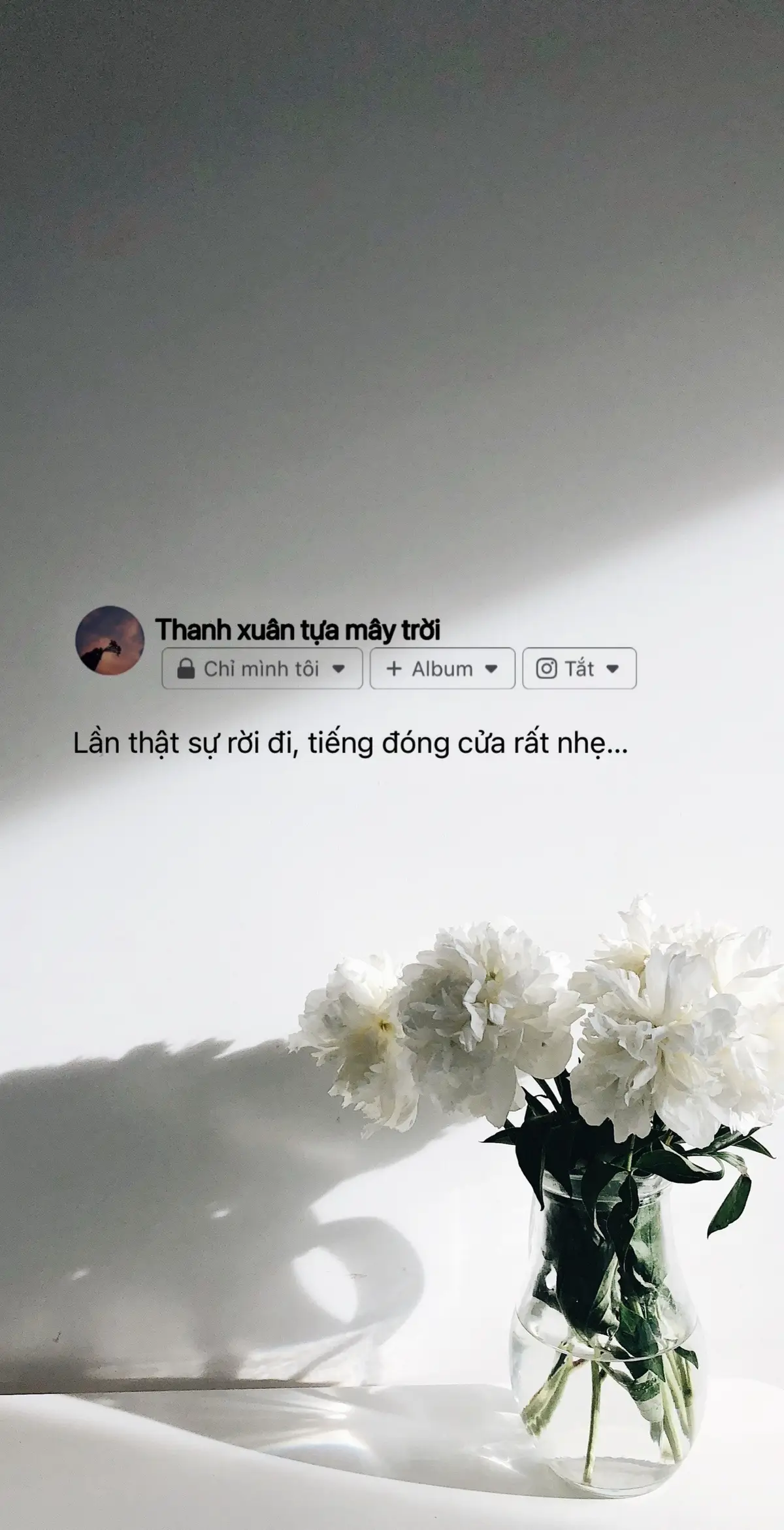 Lần thật sự rời đi, tiếng đóng cửa rất nhẹ... #thanhxuantuamaytroi #sttbuontamtrang #story #fyp #xuhuong 