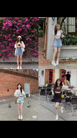 ไอเดียแต่งตัวกระโปรงยีนส์สั้น น่ารัก🎀 #ยีนส์ #กระโปรงยีนส์ #แต่งตัว #outfit #outfitideas #fyp 