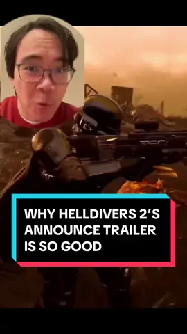 Helldivers 2’s announce trailer is great and hooky. Here’s what makes it so good and how bad it could’ve been. #helldivers #helldivers2 #helldivers2gameplay #helldiversii #helldivers2game #videogames #videogame #videogamelover #gametrailer #gametrailers #trailereditor #trailerediting #videogametrailer #videogametrailers 