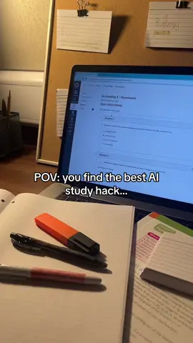 This AI study hack is a lifesaver! #studytok #studywebsites #studytips #studyhacks 