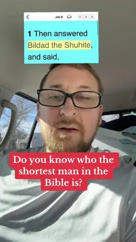 #greenscreensticker Do you know who the shortest man in the Bible is?  #humor #funnyvideo #funny #bible #fyp 