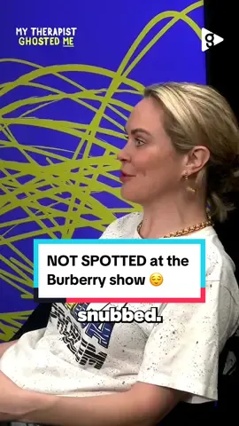 NOT SPOTTED at the Burberry show 😌 #comedy #podcast #lfw #burberry 