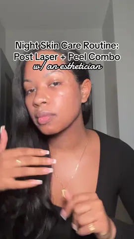 I love a laser + peel combo DOWN. I got this treatment to address hyperpigmentation, acne & overall glowing skin. I got 5 passes of the Aerolase laser + 4 layers of a VI peel. I went to a black owned med spa with over 18 years experience for this advanced treatment, do your research! #chemicalpeels #skincareroutine #esthetician #laser 