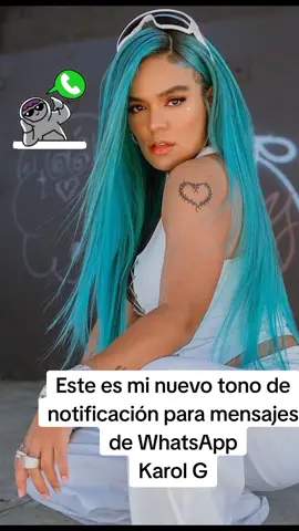 🔥Nuevo sonido de notificación para mensajes de WhatsApp 2024 Karol g // descargar ringtones #ringtones #karolg #tiktok #capcut #nuevo