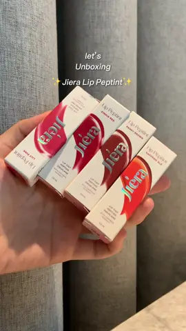 Get it and try all shade on your lips #jiera #lippeptint #liptint #skincare #makeup #beauty #racuntiktok 