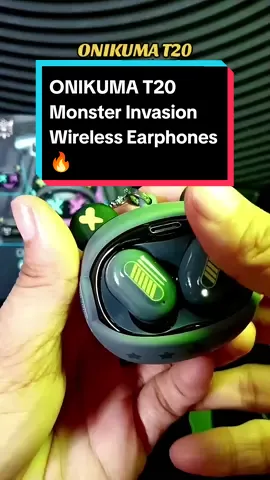 ONIKUMA T20 Monster Invasion Wireless Earphones🔥 #onikuma #onikumaheadset #earphones #earbuds #unboxing #t20 