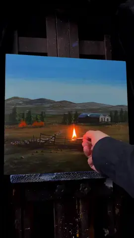 what you don't know,the use of matches when painting#painting #art #creativity