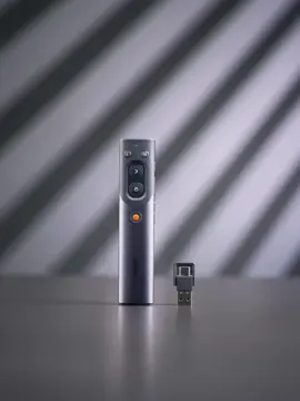 Baseus Orange Dot AI Wireless Presenter (Red Laser)(Charging) – WKCD020013 #baseus #presenter #office #conferencerooms #project #foryou
