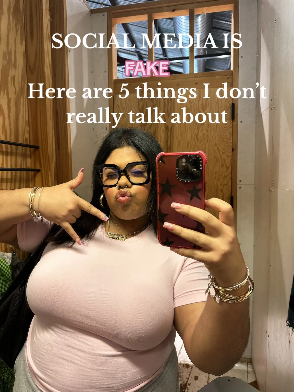 Was scared to actually do this trend but it’s so important to just be honest on social media <3#plussizetiktok #foryoupage #fyp #viral 