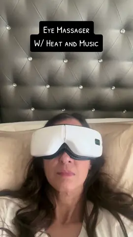 Eye Massager with Heat and music.  For relaxation, nigraines ans more. #stress #migraine  #MomsofTikTok #SelfCare #relaxation #tiktokshopping 
