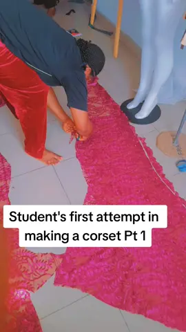 Who else thinks Drafting a corset is more easier than actually sewing it? #Fashionschoolinikpobahill #nazorfashionacademy #fashion #academyfashion #onlineclass #beninfashiondesigner #patterndrafting #FashionSchool #fashionschoolinbenin #tutor 