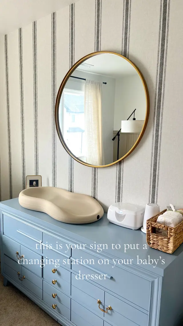 The best thing we did! So useful✨#nurserydecor #babyboynursery 