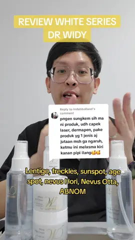 Replying to @indahholland skincare BPOM & Halal mengandung 4-butylresorcinol (whitenol) terdiri dari sabun, toner, serum, krim pagi, dan krim malam #drwidyclinic #skincareviral #skincareflek 