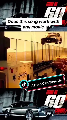 Does this song work with any movie? #gonein60seconds #hero #nickelback #viral #trending #fyp 