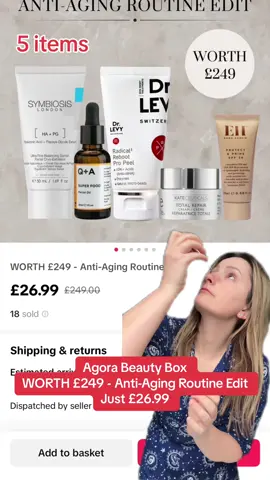 Agora dropped new beauty edits!! WORTH £249 - Anti-Aging Routine Edit just £26.99 @AGORAWORLD  5 items included!! #agora #agoraworld #agorabeautybox #agorabeauty #agorabundle #beauty #BeautyTok #beautybox #tiktokmademebuyit #premiumbeauty #luxury #luxurybeauty 