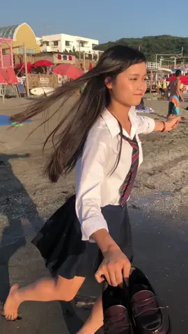 Japanese after school beach #foryou #fyp #trending 
