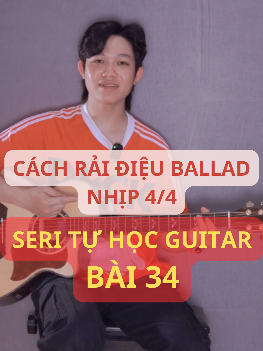 Bài 34: Cách Rải Guitar Điệu Ballad Nhịp 4/4. #thaytoandaynhac #guitar #guitartok #dayguitar #LearnOnTikTok #trending