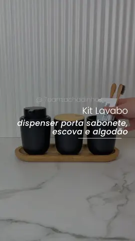 Renove seu lavabo com estilo e praticidade! ⁣ ⁣ Kit Banheiro Lavabo:⁣ ⁣ Transforme seu banheiro em um ambiente moderno e funcional. Peça já o seu kit e dê um upgrade na sua rotina de cuidados diários! 🌟⁣ ⁣  Lembrando que esses item você encontra em nosso catálogo de achadinhos na Shopee ⁣ ⁣ Gostou? comente 