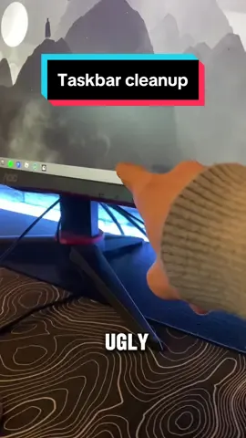 Get rid of that ugly taskbar now! #pc #foryou #fyp #viral #blowthisup #chill #clean #taskbar #tips #pctips 