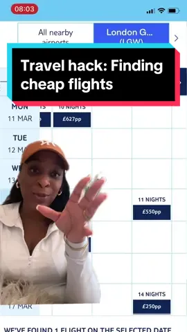 Travel hack: how i search for cheap flights on TUI  #traveltiktok #fyp #cheapflights #luxuryonabudget #travelhacks 