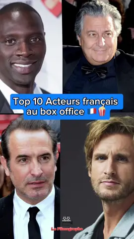 Les 10 meilleurs acteurs français 🇫🇷 aux box office. #acteur #france #film #cinema #filmographie 