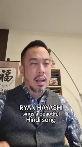 RYAN HAYASHI sings a beautiful Hindi song. #music #shorts #Indian #song #Hindi #singer