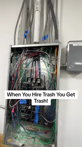 The Sub Panel Didnt Even Have A Ground Wire With The Feeders. And They Bonded The Neutral With The Grounds. 🤦🏼‍♂️. The A Team Got Them Right! #fyp #fixed #newpowerpanel #newpanel #construction #bluecollar #electriciansdoitbetter #licensedelectrician #electrician #bluecollarboys⚡️ #bluecollarworker #trashwork #trash #ateam #CapCut 